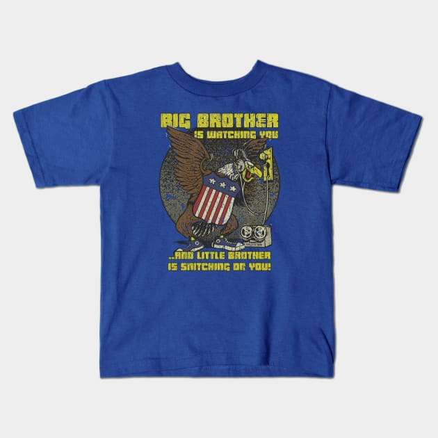 Big Brother Is Watching 1966 Kids T-Shirt by JCD666